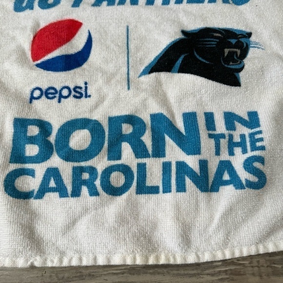 Carolina Panthers Pepsi NFL Football rally towel 
Measures 16”x14” no issues - Picture 3 of 7